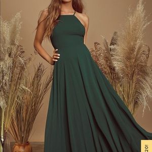 Mythical Kind of Love Dark Green Maxi Dress